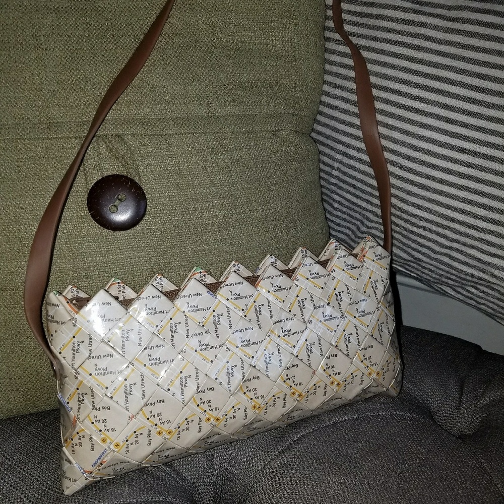 Ecoist Hampton Parkway Map Purse